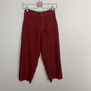 Prana Women’s Burgundy Cropped Capri Pants Size XSmall.